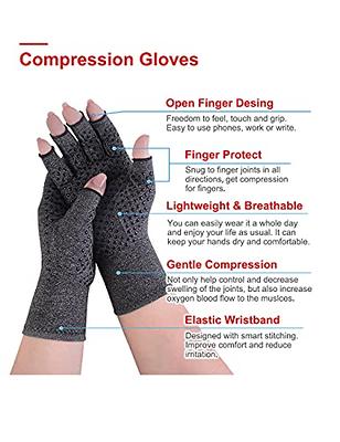 Vive Arthritis Gloves - Men, Women Rheumatoid Compression Hand Glove for  Osteoarthritis- Arthritic Joint Pain Relief - Carpal Tunnel Wrist Support 