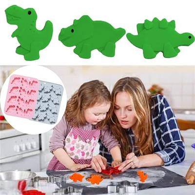 Dinosaur Silicone Mold, Silicone Chocolate Gummy Molds Mini Dinosaur Cake  Molds, 3D Gummy Candy Molds Dinosaur Baking Molds for DIY Candy Chocolate  Cake Cookies(Pink & Grey) 2 Pack - Yahoo Shopping