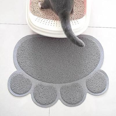 PETKARAY Cat Litter Mat, Litter Box Mat with Hidden Handle, Upgraded  Anti-Slip Back Layer, Large Scatter Control and Urine-Proof Litter Trapping  Mat