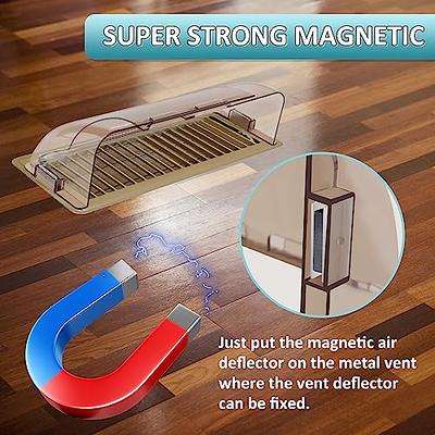 2 Pack Air Vent Heat Cold Deflector Wall Floor Register Vents Magnetic  Covers US