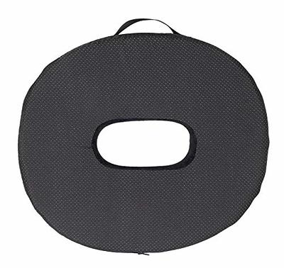 Extra Thick Coccyx Orthopedic Memory Foam Seat Cushion by FOMI Care, Black