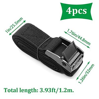 Seamaka 4 PCS 3.93ft Reusable Lashing Straps with Buckles (Antirust  Alloy),Adjustable Cam Buckle Tie Down Cinch Strap(1 x 47.2) O-017-1.2 -  Yahoo Shopping