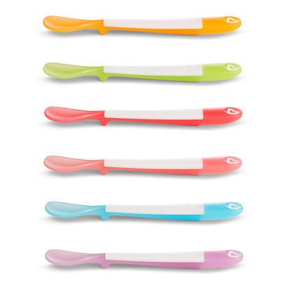 Parent's Choice BPA Free Soft Tip Feeding Spoons, 6 Pack Multi-Color