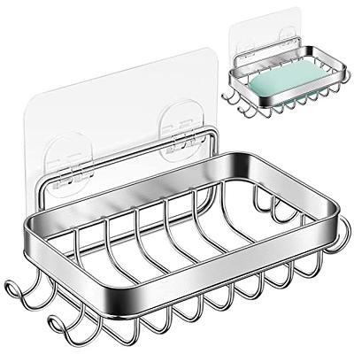 SpaceAid 4 Tier Shampoo Bar Holder for Shower, Self Draining Soap Bar  Holders Caddy for Bathroom Wall and Kitchen Sink, Shampoo Bar Dish Rack,  Stainless Steel Bar Soap Holder (White) - Yahoo Shopping