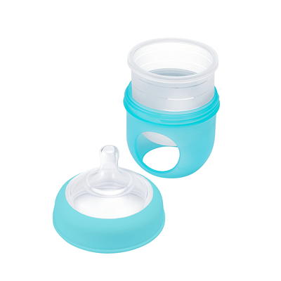 Boon NURSH Reusable Silicone Baby Bottles with Collapsible