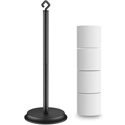 Toilet Paper Holder Free Standing, Toilet Tissue Stand for Bathroom, Black  Floor Tissue Roll Holder with Shlef - Yahoo Shopping