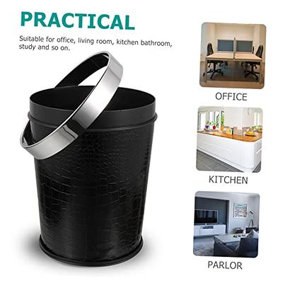 MAGICLULU Chinese Trash Can Office Trash Can Retro Trash Can Bathroom Trash  Cans Wastebasket Kids Trash Can Black Vintage Waste Paper Bin Plastic,  Leather Waste Basket for Bathroom - Yahoo Shopping