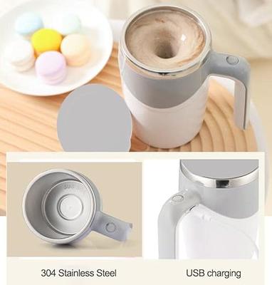 Heated Cup Mug, Stainless Steel Heated Coffee Cup Rechargeable with Lid