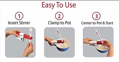 StirMATE OMNI-XL Stainless Steel Stirrer Attachment for Up to 5-Gallon Pots.