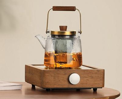 Walnut Automatic Electric Ceramic Stove Tea Cooker Glass Kettle