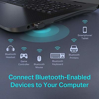 TP-Link USB Bluetooth Adapter for PC, Bluetooth 5.0 Dongle Receiver, Plug  and Play, Nano Design, EDR & BLE Technology, Supports Windows 11/10/8.1/7