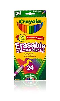 Crayola Erasable Colored Pencils, 24 Ct, School Supplies for Teens, Art  Tools, Adult Coloring