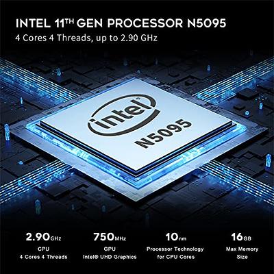 Beelink Mini PC S Intel 11th Gen 4-Cores N5095, Mini Desktop Computer 8GB  DDR4 RAM 256GB SSD, Dual HDMI, WiFi 4K UHD/Gigabit Ethernet/BT4.0/Linux