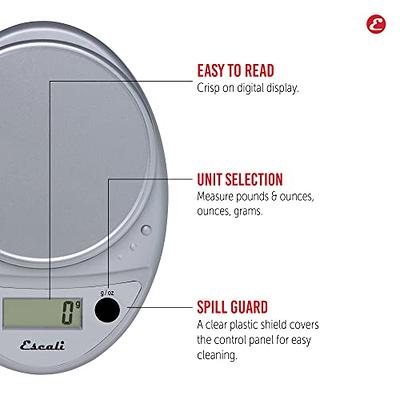 Escali Primo Digital Scale, 11 lb, Black