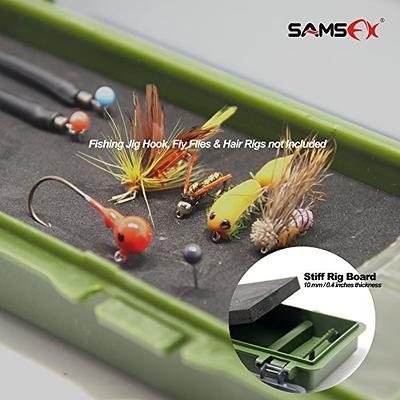 SAMSFX Carp Fishing Tackle Box Stiff Hair Rig Board Rig Box Wallet