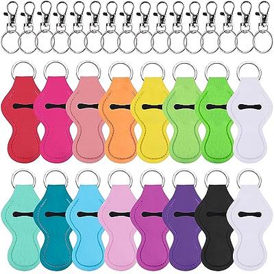 Wrapables 10 Pack Chapstick Holder Keychain, Keyring for Lip Balm Lip Gloss  Lipstick with 10 Pieces Metal Keyring Clasps, Golf 