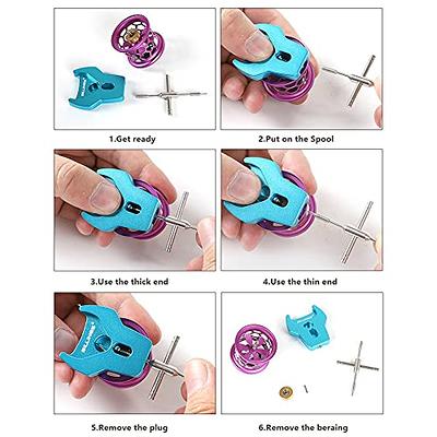 Forart 13 Pcs Fishing Reel Bearing Tool Kit Spool Bearing Pin Remover  Fishing Spool Remover Reel Bearing Remover Kit Aluminum Alloy Repair Kit  Bait Maintenance Tool : Sports & Outdoors 