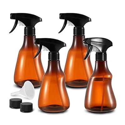 16oz Glass Spray Bottles with Measurements - Amber Empty Reusable