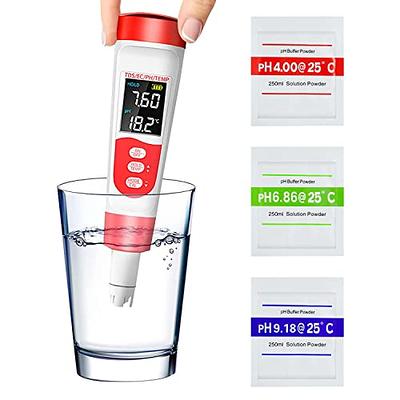 TDS Meter Digital Water Tester, DUMSAMKER Professional 3-in-1 TDS,  Temperature and EC Meter with Carrying Case, 0-9999ppm, Ideal ppm Meter for