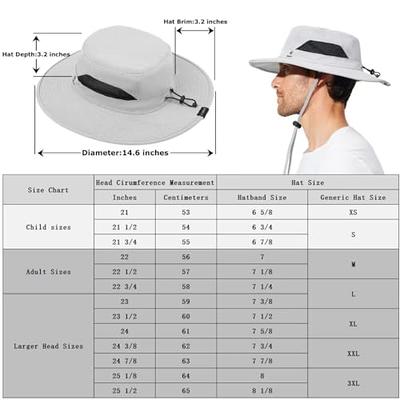 G GIEPHT Fishing Hat for Mens Women Sun Hat Wide Brim Bucket Hat SPF UV  Protection