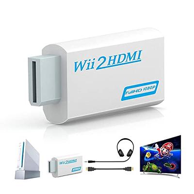 GANA Wii to hdmi Converter, wii to hdmi Adapter, wii to hdmi1080p 720p  Connector Output Video & 3.5mm Audio - Supports All Wii Display Modes