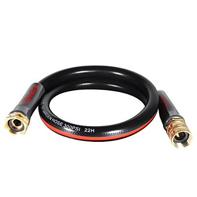 Giraffe Tools Leader Hose 5 ft, 5/8 Rubber Water Hose with Custom