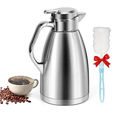 56oz Stainless Steel Thermal Coffee Carafe Dispenser Unbreakable