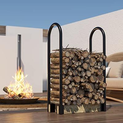Fire Beauty Firewood Log Rack Adjustable Bracket Kit, Fireplace Wood  Storage Holder,Black Powder,Coated Steel, Outdoor and Indoor - Yahoo  Shopping