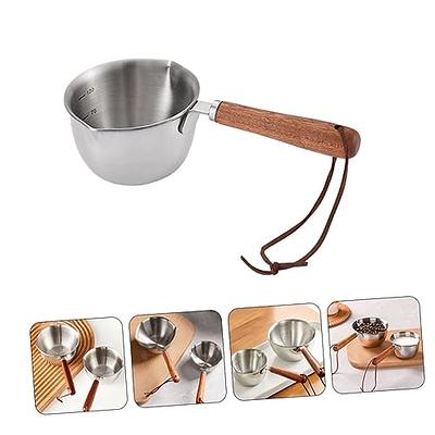 Small Pot Oil Pots Cooking Sauce Pan Pour Spout Pans Coffee Maker Mini  Metal Milk Nonstick