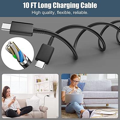 Samsung Charger Super Fast Charging 25W USB C Android Phone Charger Block &  5FT Type C Charger Cable Cord for Samsung Galaxy