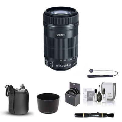 Canon EF-S 55-250mm f/4-5.6 IS STM Lens with Essential