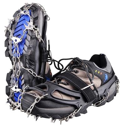 Ice Cleats for Kids, Crampons for Kids Hiking Boots & Shoes, Stainless  Steel Anti Slip Traction Cleats Ice Snow Grips, Micro Spikes for Ice Fishing,  Walking, Hiking &Climbing, Toys for Boys 