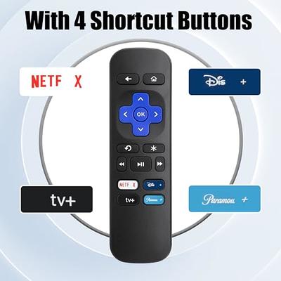 (Pack of 2) Replacement Remote Control Only for Roku TV, Compatible for TCL  Roku/Hisense Roku/Onn Roku/Philips Roku Smart TVs(Not for Stick and Box)