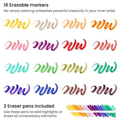 Arteza Dry Erase Markers, Pack of 36 with Fine Tip, 12 Assorted Colors with Low