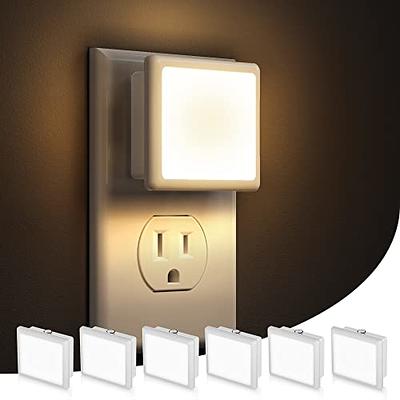 AUVON Plug-in LED Motion Sensor Night Light Mini Warm White LED Nightlight  with Dusk to Dawn Motion Sensor Adjustable Brightness for Bedroom Bathroom  Kitchen Hallway Stairs (4 Pack) 