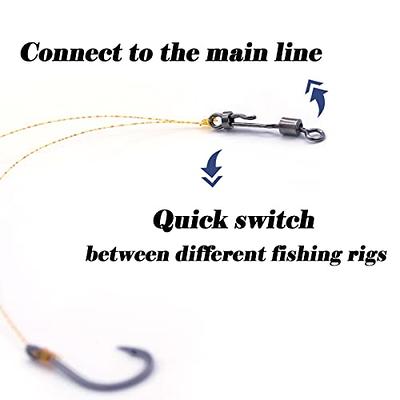 AMYSPORTS Stainless Quick Fishing Snap Kit Power Clip Fishing Snap