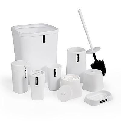 Zccz Bathroom Accessories Set 5 Pcs - Soap Dispenser, Toilet Brush Holder,  Tooth