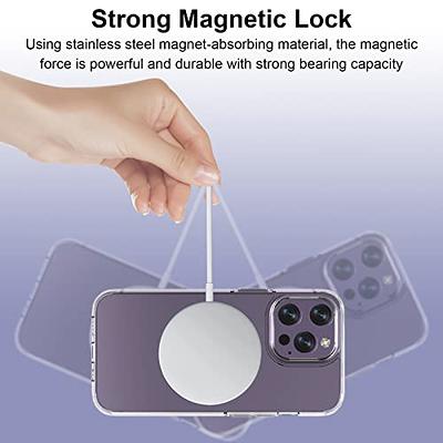 FYY Anillo de metal MagSafe, paquete de 5 unidades de anillo adaptador  magnético universal MagSafe compatible con accesorios MagSafe y accesorios