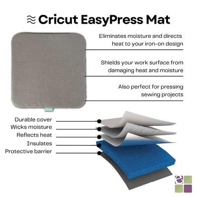  Cricut EasyPress Mat (12 x 12), Protective Resistant Mat for  Heat Press Machines, HTV and Iron On Projects, Heat Press Mat, Compatible  with EasyPress 2 Machine, Gray : Arts, Crafts 