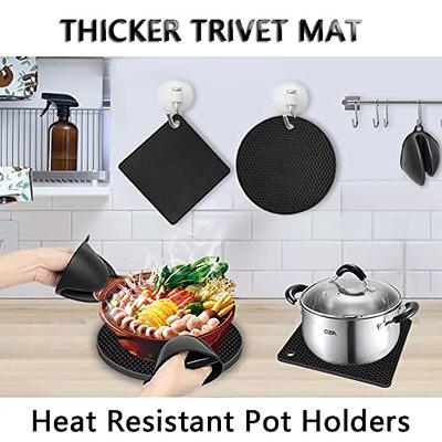 Thicker Pot Holders for Kitchen 4 packs