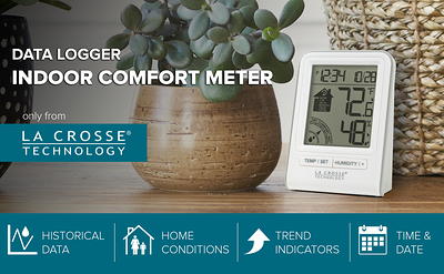 La Crosse Technology 308-1409wt-cbp Wireless Thermometer, White