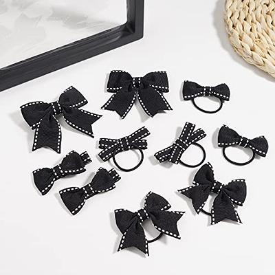 Nylon School Hair Girls Ribbon Hair Bow Clips & Accessories Multi