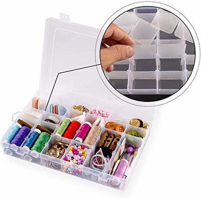 SYMPABASIC SOUFFAHOUSE Plastic Organizer Container Box 36 Compartments  Jewelry Storage Box with Adjustable Dividers (3 Pack) - Yahoo Shopping