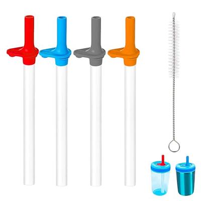 Replacement Straws and Bite Valve Compatible with Zak Designs Kelso 15 oz Water Bottle, Reusable Straw with Cleaning Brush,BPA-Free and Durable(Blue