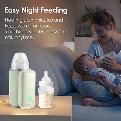 Baby Bottle Milk Warmer Thermostat Travel Heater Bag Pouch Portable Feeding  USB