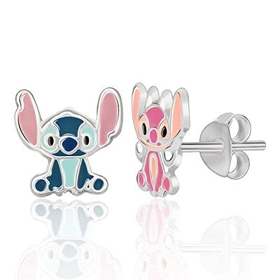 Disney Lilo & Stitch Stud Earrings Sterling Silver - Mismatch Angel & Stitch  Girls Earrings - Officially Licensed - Yahoo Shopping