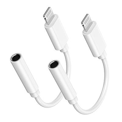 Lightning to 3.5mm Headphone Jack Adapter MFi Certified Audio Connector for  Apple iPhone 11/PRO, X/XR/XS/XS Max, 8/8 Plus, 7/7 Plus, iPod, iPad
