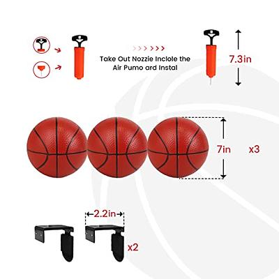  Indoor Basketball Hoop with Electronic Scoreboard - 6 Balls  Included Fun for Kids and Adults Mini Hoop for Home & Office for Toy  Enthusiasts Easy Door Mounting Size: 16x12 inches 