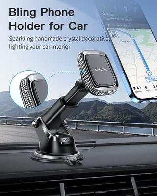 APPS2Car Magnetic Phone Holder for Car, Dashboard Magnetic Car Mount, 360°  Rotation Car Magnetic Phone Mount with Strong VHB Adhesive, for All Cell