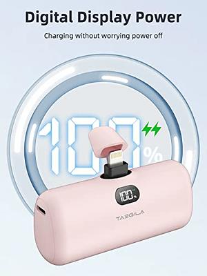 Etokfoks Wireless Portable Charger Foldable 10000mAh Magnetic Power Bank  with LED Display 22.5W for Iphone in Light Purple MLPH007LT359 - The Home  Depot